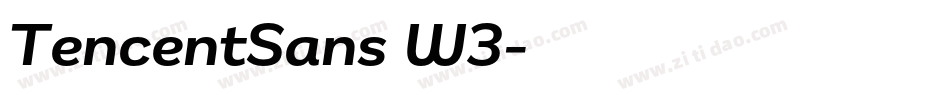 TencentSans W3字体转换